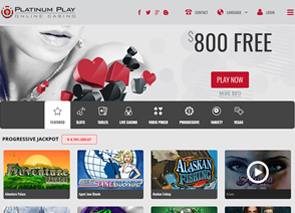 Platinum Play Casino Home