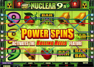 Nuclear 9's Slots Power Spins Bonus
