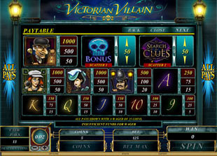 Victorian Villain Slots Payout